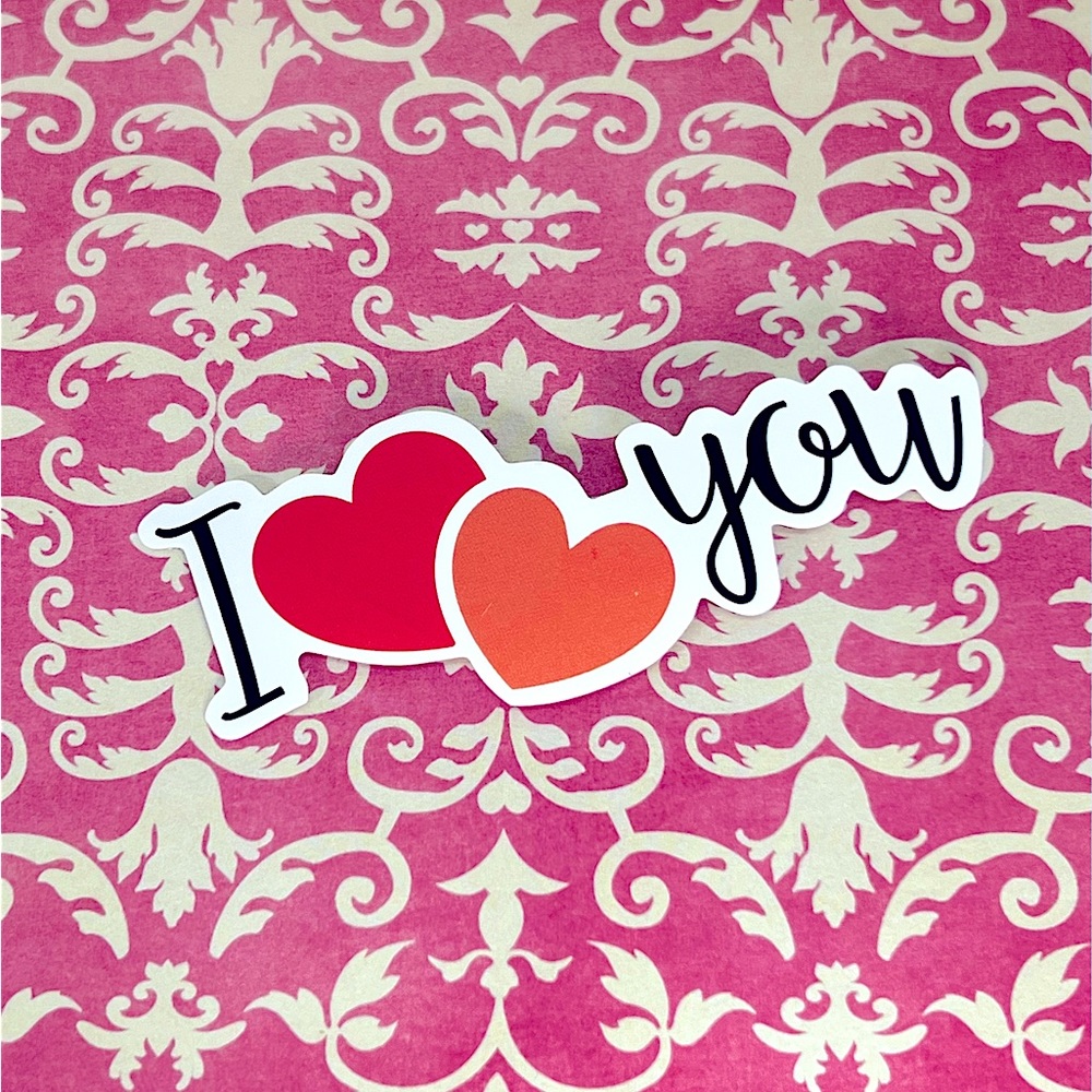 I Heart You Cute Lovey Sweetheart Love You Valentines Sweet Sticker